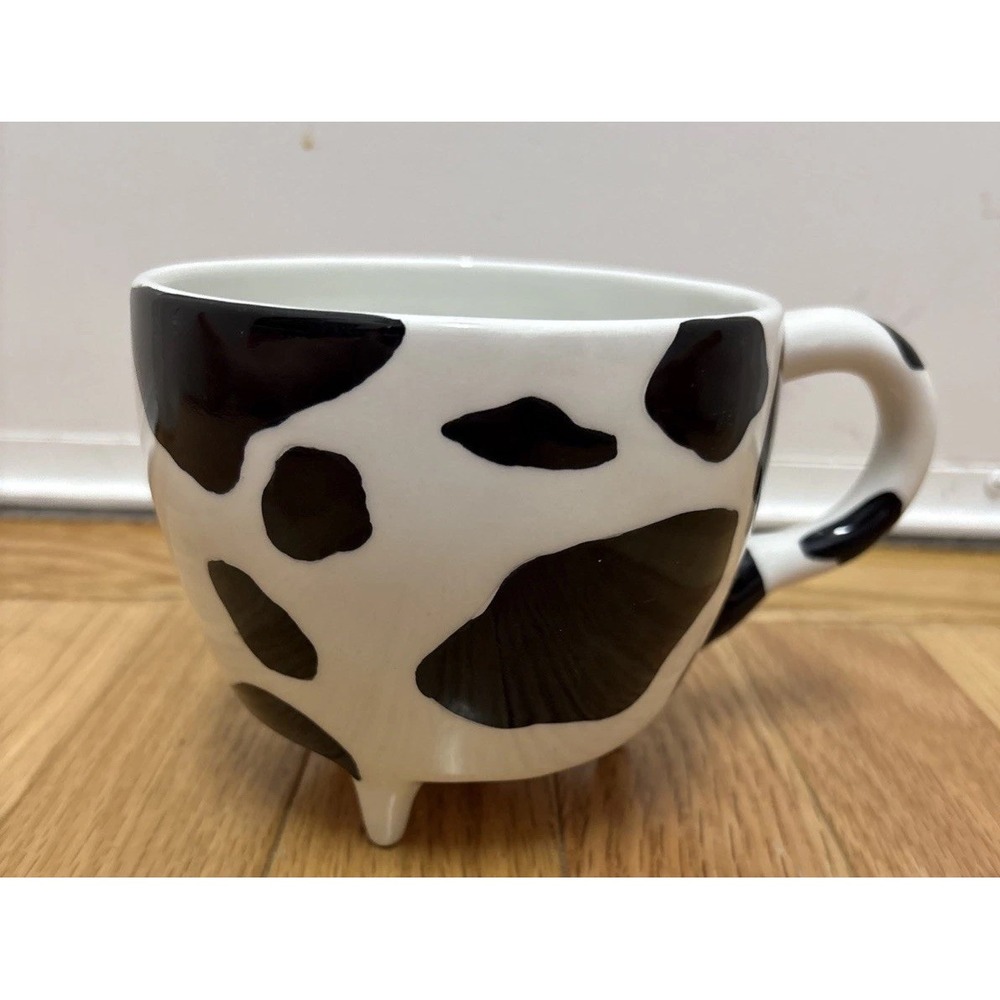 Vintage Cute‎ Cow With Udders Ceramic Mug By Ganz-Large Capacity-Large Handle
